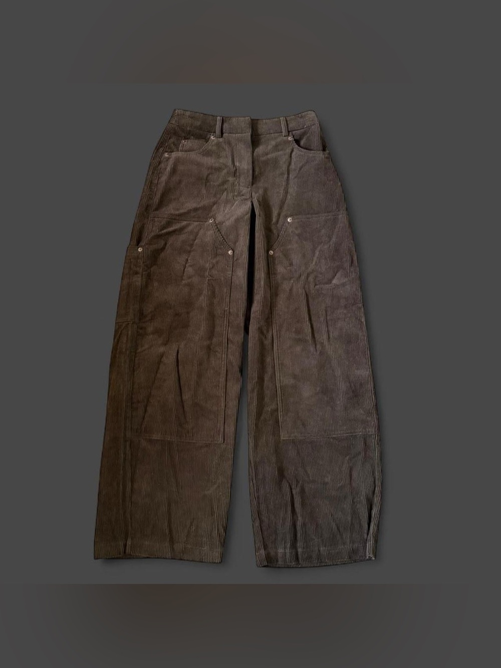 Topshop brown corduroy trousers Size 4 #corduroy #trousers